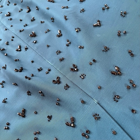 J.Crew Collection 2PC teal beaded crop top & pencil midi skirt *shop@iamwarrior - Picture 15 of 16